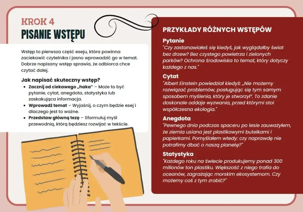 Jak napisać dobry esej? Plan, argumenty i styl