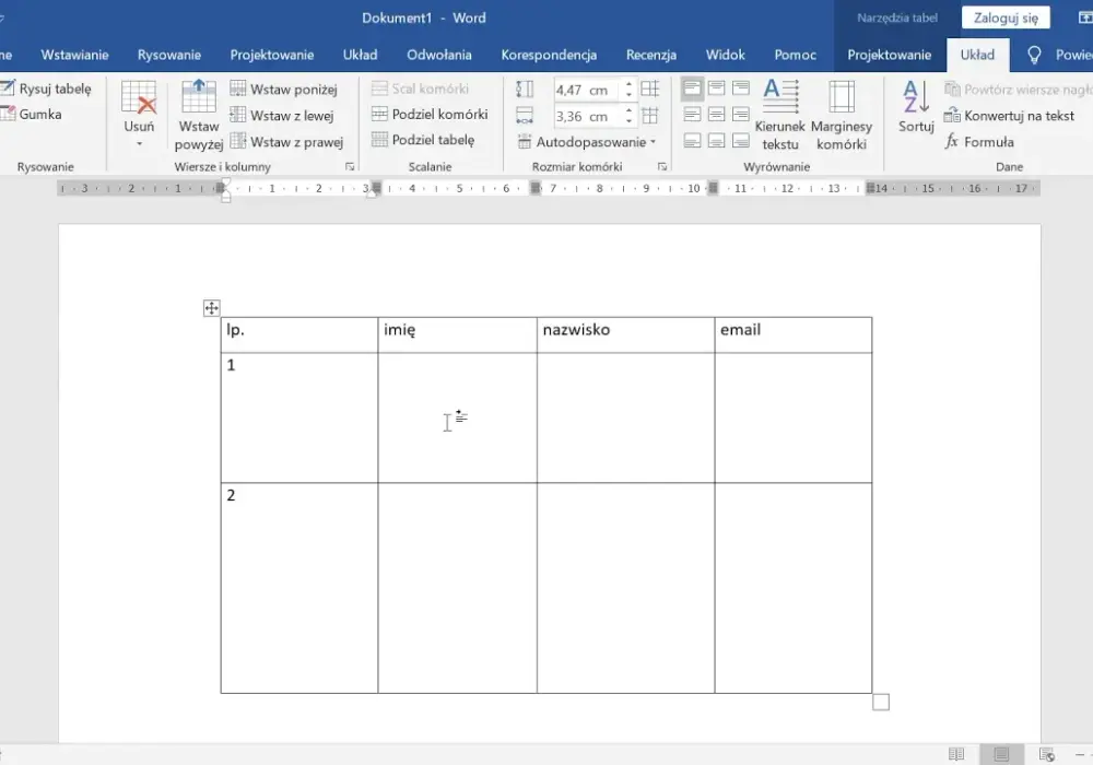 Jak zrobić tabelę w Word - proste metody, które musisz znać