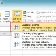 Jak zablokować wiersz w Excelu i uniknąć problemów z układem
