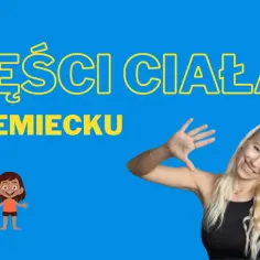 Naucz się części ciała po niemiecku z uśmiechniętą nauczycielką i dwójką dzieci.