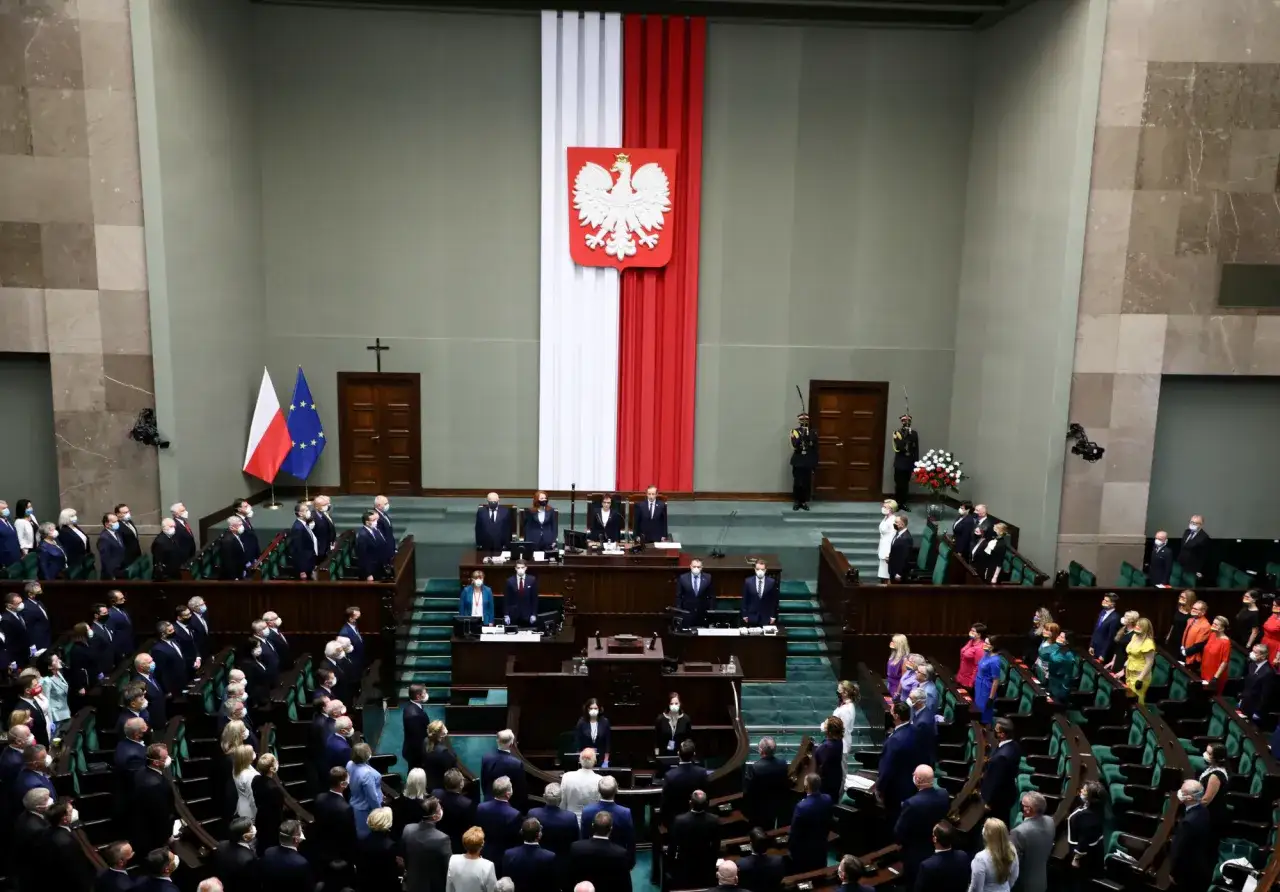 Uroczyste otwarcie posiedzenia Sejmu, gdzie odbywa się zaprzysiężenie prezydenta.