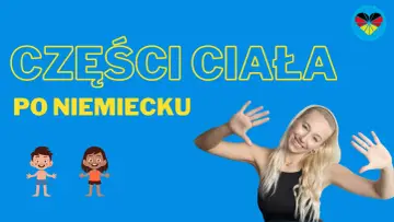 Naucz się części ciała po niemiecku z uśmiechniętą nauczycielką i dwójką dzieci.