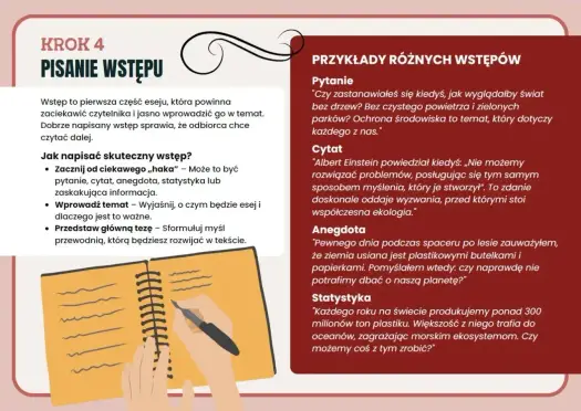 Jak napisać dobry esej? Plan, argumenty i styl