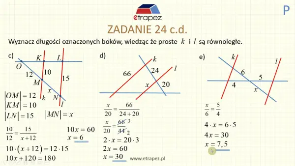Twierdzenie Talesa - jak ogarnąć proporcje i nie tracić punktów?