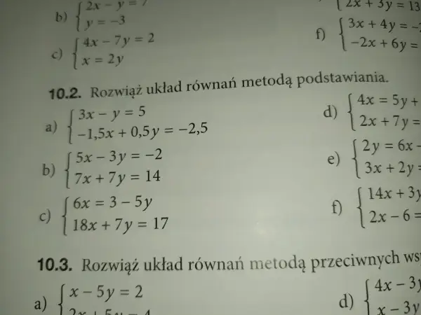 Metoda podstawiania - Układy równań bez błędów!