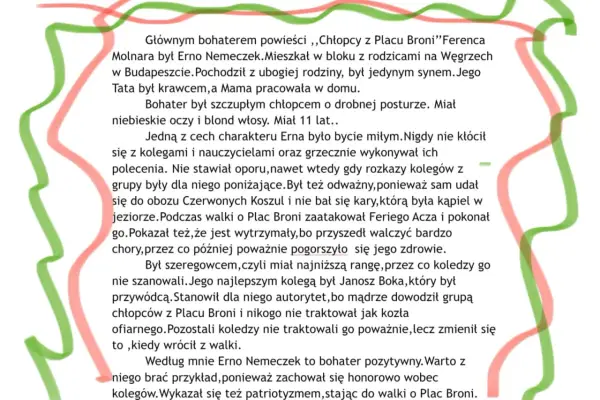 Nemeczek - charakterystyka. Jak opisać bohatera z Placu Broni?