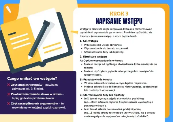 Rozprawka - wzór i jak pisać, by zachwycić nauczyciela