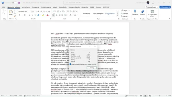 Jak sprawdzić ilość znaków w Word - proste kroki i wskazówki